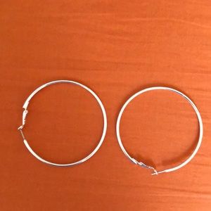 Silver hoops